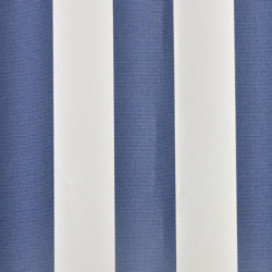 Markisenbespannung Canvas Blau & Weiß 350×250 cm