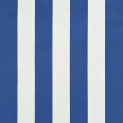 Bistro-Markise Blau und Weiß 350 x 120 cm