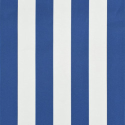 Einziehbare Markise 200×150 cm Blau und Weiß