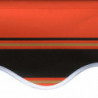 Markisenbespannung Canvas Orange & Braun 300 x 250 cm
