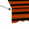 Einziehbare Markise Handbetrieben 250 cm Orange und Braun
