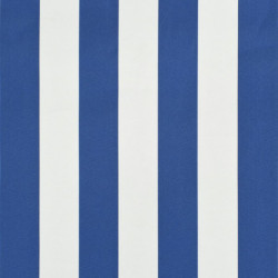 Einziehbare Markise 100×150 cm Blau und Weiß