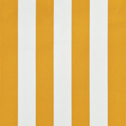 Einziehbare Markise 100×150 cm Gelb und Weiß