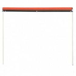 Einziehbare Markise 150×150 cm Orange und Braun