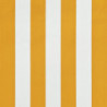 Einziehbare Markise mit LED 200×150 cm Gelb und Weiß