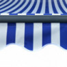 Markise mit Windsensor & LED 350x250cm Blau und Weiß