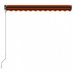 Automatisch Einziehbare Markise 300 x 250 cm Orange und Braun