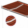 Automatische Markise mit LED & Windsensor 450x300 Orange/Braun
