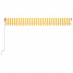 Gelenkarmmarkise Einziehbar 500x300 cm Gelb und Weiß