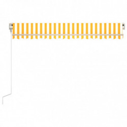 Gelenkarmmarkise Automatisch 400x350 cm Gelb und Weiß