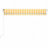 Automatische Markise mit LED & Windsensor 400x350 cm Gelb/Weiß