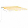 Gelenkarmmarkise Automatisch 450x350 cm Gelb und Weiß