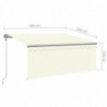 Gelenkarmmarkise Automatisch mit Jalousie 3x2,5 m Creme