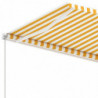 Standmarkise Einziehbar Handbetrieben 300x250 cm Gelb/Weiß