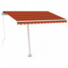 Standmarkise Einziehbar Handbetrieben 300x250 cm Orange/Braun