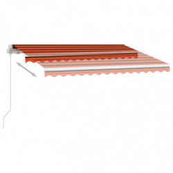 Standmarkise Einziehbar Handbetrieben 300x250 cm Orange/Braun