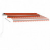 Standmarkise Einziehbar Handbetrieben 300x250 cm Orange/Braun