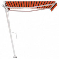 Standmarkise Einziehbar Handbetrieben 300x250 cm Orange/Braun