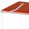 Standmarkise Automatisch 300x250 cm Orange/Braun