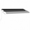 Gelenkarmmarkise Einziehbar mit LED 400x300 cm Anthrazit