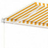 Automatische Markise mit LED & Windsensor 400x300 cm Gelb/Weiß