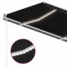 Gelenkarmmarkise Einziehbar mit LED 350x250 cm Anthrazit