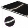 Gelenkarmmarkise Einziehbar mit LED 450x300 cm Anthrazit