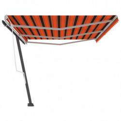 Standmarkise Einziehbar Handbetrieben 600x300 cm Orange/Braun