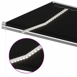 Gelenkarmmarkise Einziehbar mit LED 600x300 cm Anthrazit