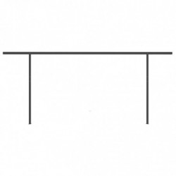 Gelenkarmmarkise Einziehbar mit Pfosten 5x3 m Anthrazit