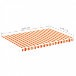 Markisenbespannung Gelb und Orange 3,5x2,5 m