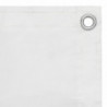 Balkon-Sichtschutz Weiß 75x600 cm Oxford-Gewebe