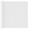 Balkon-Sichtschutz Weiß 90x600 cm Oxford-Gewebe