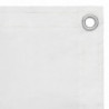 Balkon-Sichtschutz Weiß 120x600 cm Oxford-Gewebe
