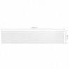 Balkon-Sichtschutz Weiß 120x600 cm Oxford-Gewebe