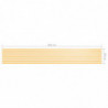 Balkon-Sichtschutz Weiß und Gelb 90x600 cm Oxford-Gewebe