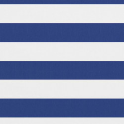 Balkon-Sichtschutz Weiß und Blau 75x400 cm Oxford-Gewebe