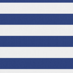 Balkon-Sichtschutz Weiß und Blau 75x600 cm Oxford-Gewebe