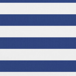 Balkon-Sichtschutz Weiß und Blau 120x500 cm Oxford-Gewebe