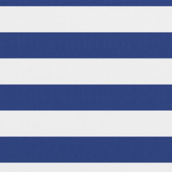 Balkon-Sichtschutz Weiß und Blau 120x600 cm Oxford-Gewebe