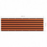 Balkon-Sichtschutz Orange und Braun 90x300 cm Oxford-Gewebe