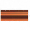 Balkon-Sichtschutz Orange und Braun 120x300 cm Oxford-Gewebe