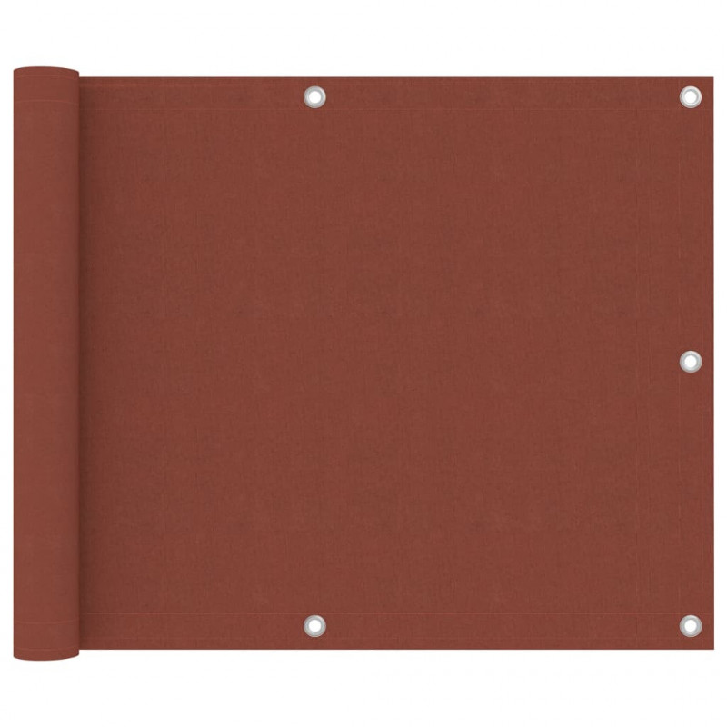 Balkon-Sichtschutz Terracotta-Rot 75x300 cm Oxford-Gewebe