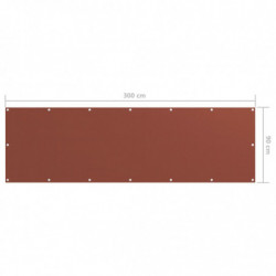 Balkon-Sichtschutz Terracotta-Rot 90x300 cm Oxford-Gewebe