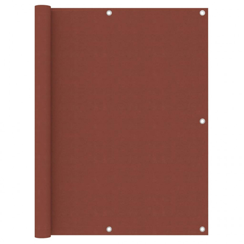 Balkon-Sichtschutz Terracotta-Rot 120x300 cm Oxford-Gewebe