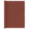 Balkon-Sichtschutz Terracotta-Rot 120x300 cm Oxford-Gewebe