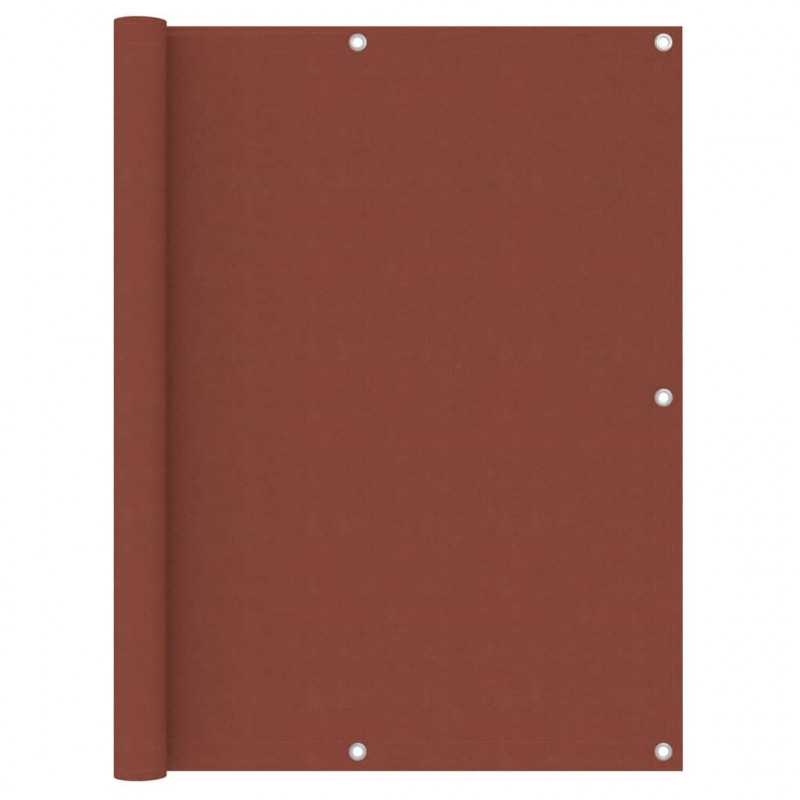 Balkon-Sichtschutz Terracotta-Rot 120x500 cm Oxford-Gewebe