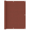 Balkon-Sichtschutz Terracotta-Rot 120x500 cm Oxford-Gewebe
