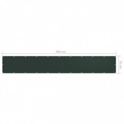 Balkon-Sichtschutz Dunkelgrün 75x500 cm Oxford-Gewebe
