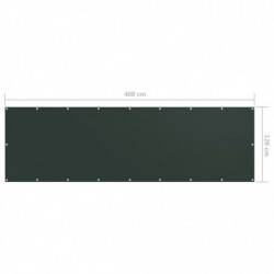 Balkon-Sichtschutz Dunkelgrün 120x400 cm Oxford-Gewebe